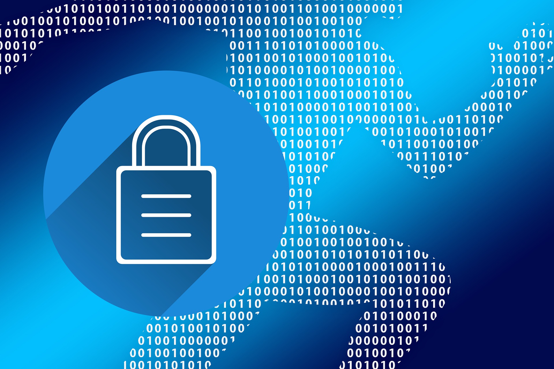 Digitales Schloss als Symbol für Datenschutz